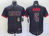 Men's Cincinnati Reds #6 Jonathan India Number Black 2023 City Connect Flex Base Stitched Jersey,baseball caps,new era cap wholesale,wholesale hats